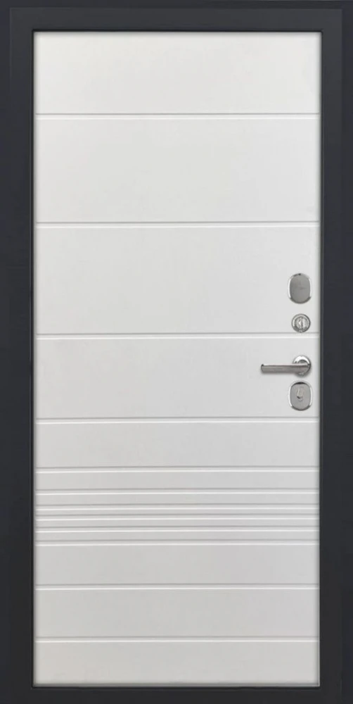 Входная дверь ДвериПРО Термо серебро ФЛ-700 (10мм, Ясень белый) DPRO222164 внутренняя сторона