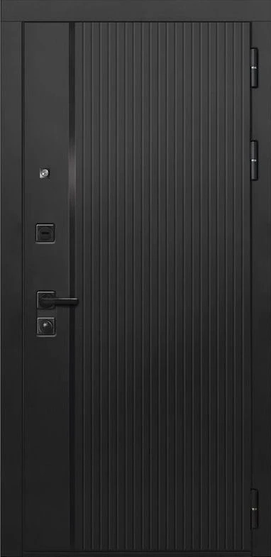 Входная дверь ДвериПРО L-45 ФЛ-256 (10мм, бетон пепельный) DPRO204320 внешняя сторона